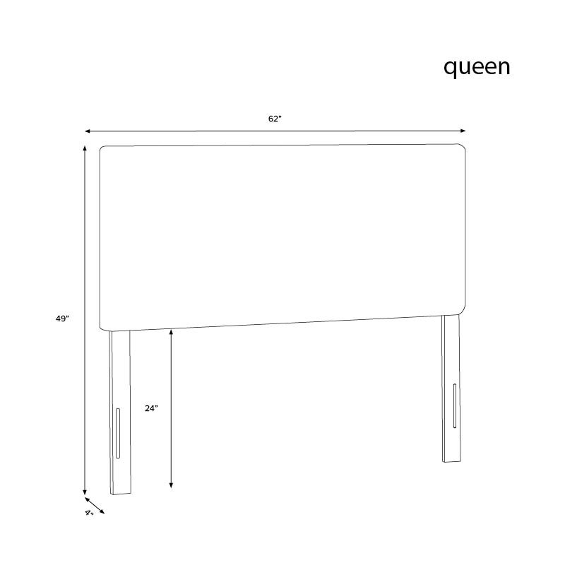 Cinta Upholstered Headboard, Queen