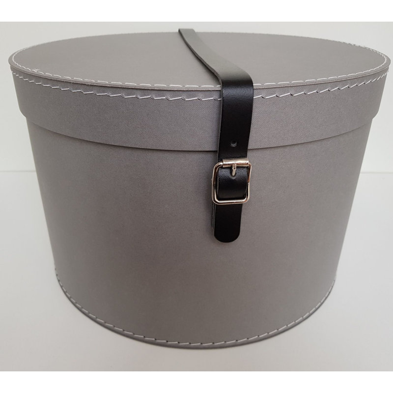 Symple Stuff Decorative Bin, 26cm H x 38cm W x 38cm D, Grey