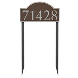 Soft Serif 1-Line Lawn Address Sign