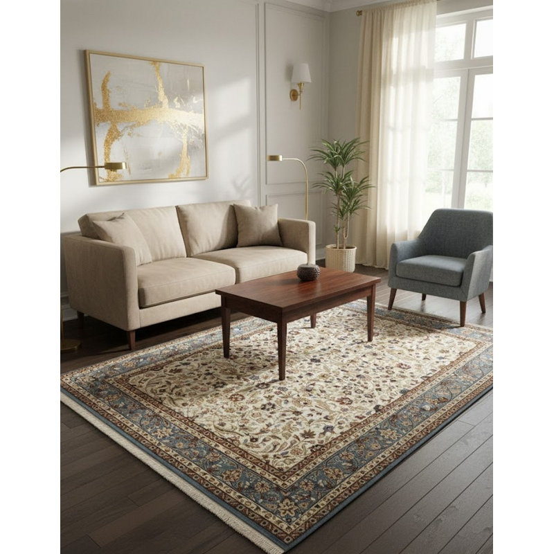 Tapis crème Thorgund Indo Kerman