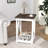 Farmhouse End Table, Rustic Vintage Narrow End Side Table With Storage Shelf For Small Spaces, Nightstand Sofa Table For Living Room, Bedroom Espresso 2 Pack-101415856-101415857-101415858