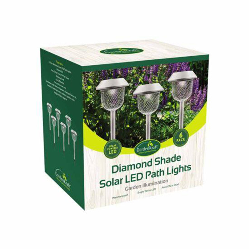 Steel Low Voltage Solar Powered Integrated LED Pathway Light