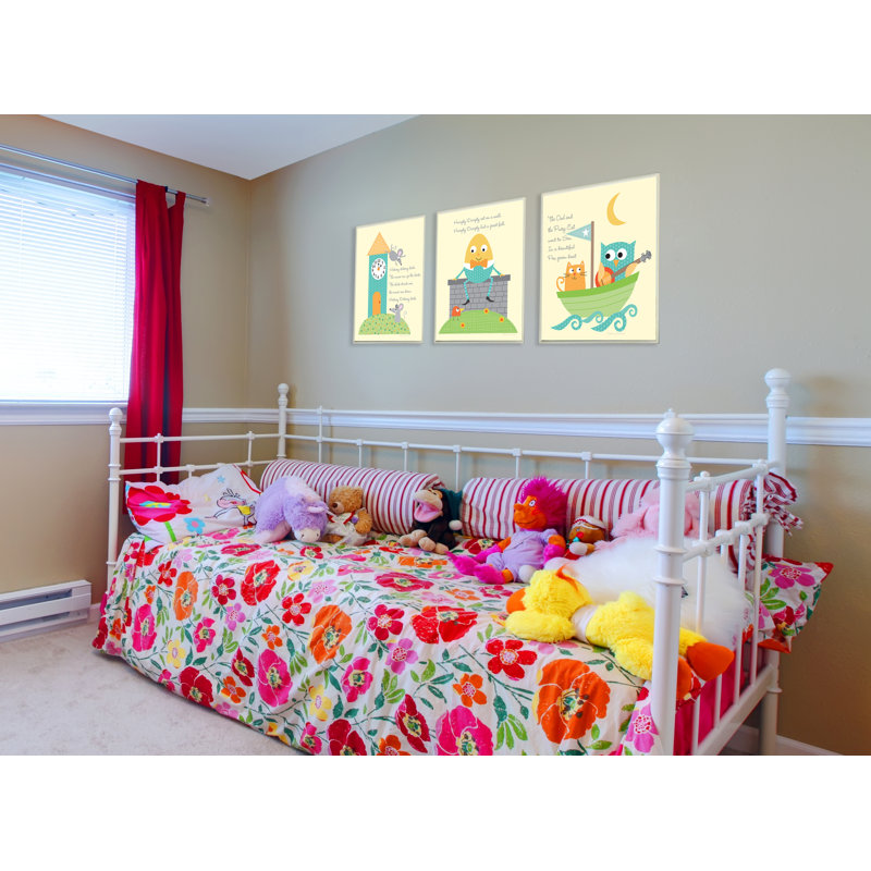 Ensemble de 3 plaques murales Emery Nursery Rhyme Classics Triptych