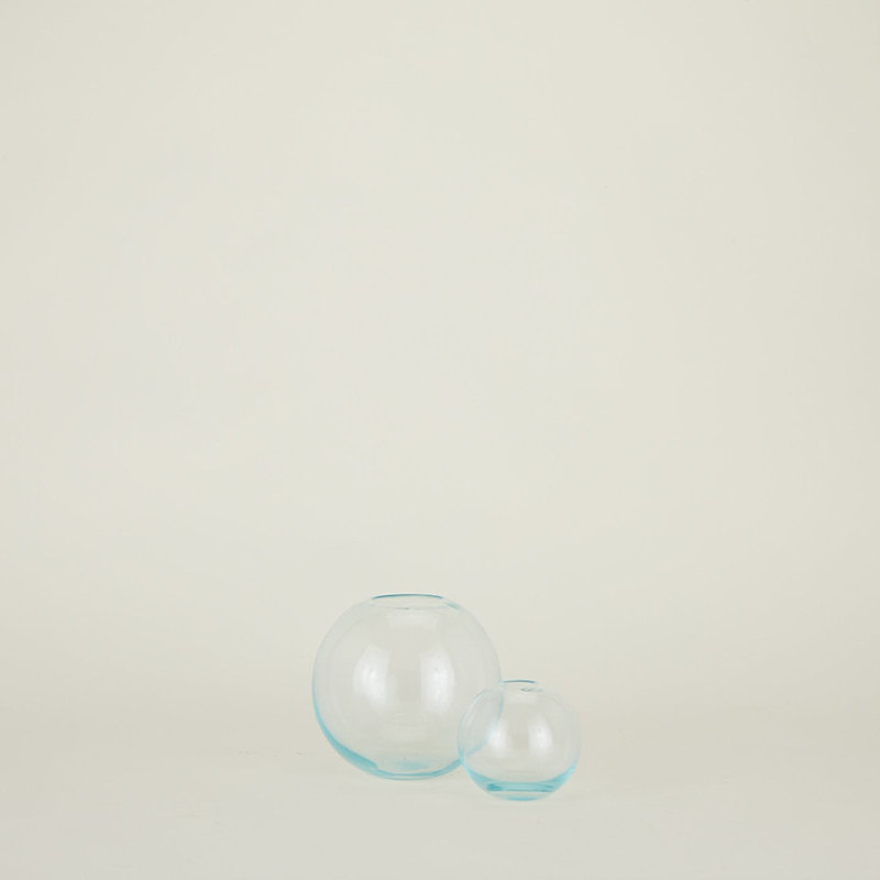 Vase de table Aurora, H 6 po x l 6 po x P 6 po, Ciel