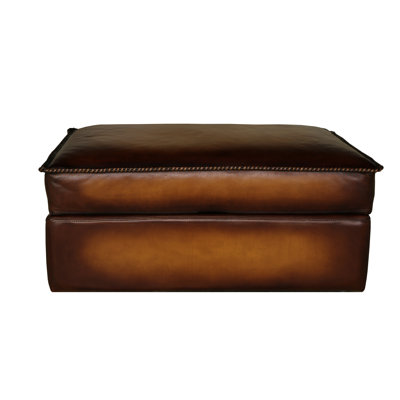 Urban Cowboy Leather Ottoman