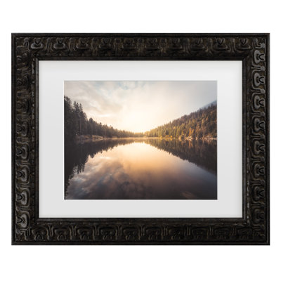 Canvas Art " Autumn Morning On The Green Lake " by Philippe Sainte-Laudy Painting Print
