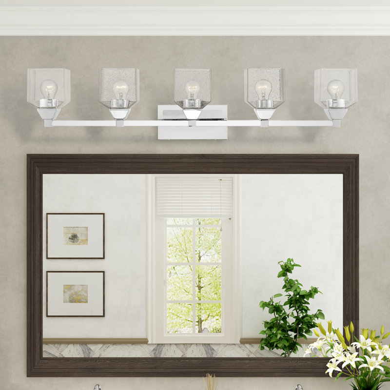 Ashanni 5 - Light Dimmable Vanity Light, Polished Chrome