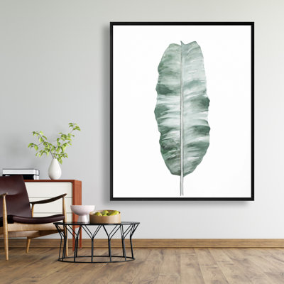 Banana Leaf Print On Canvas