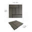 Ensemble de tuiles de terrasse en bois et en plastique composite de 20 pièces-113414365