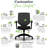 HON Solve Mesh Ergonomic Office Chair, Titanium Frame, Frost-123244329-123244334