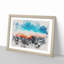 Sunset Behind the Clouds - Picture Frame Painting Print-56842657-56842656