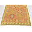 Tapis intérieur en laine orange/rouge 3 pi 3 po x 5 pi one-of-kind à la main noué la new age Elland