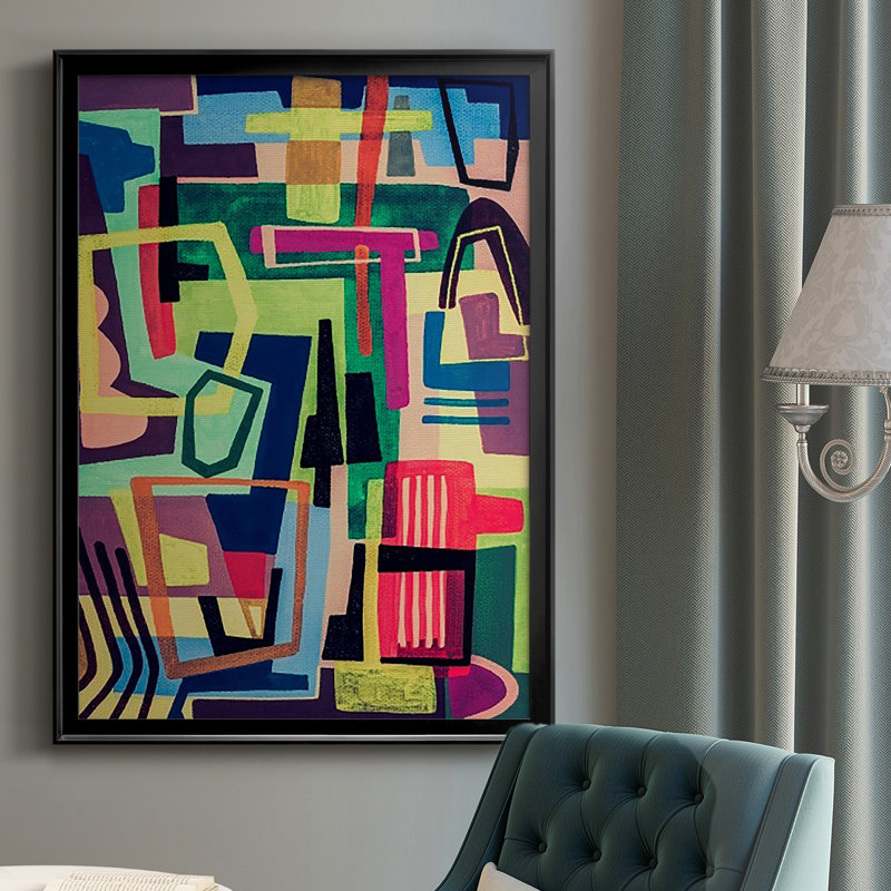 Couleurs connectées I, reproduction encadrée de qualité supérieure - prête à être accrochée, H 24,5 po x l 18,5 po