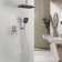 Shower Systems with 14"Rain Shower and High Pressure Handheld Spray, Celling Mount, Rough in-Valve