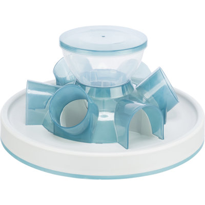 Tunnel Slow Feeder For Cats Interactive Cat Toy Pet Food Dispenser Blue