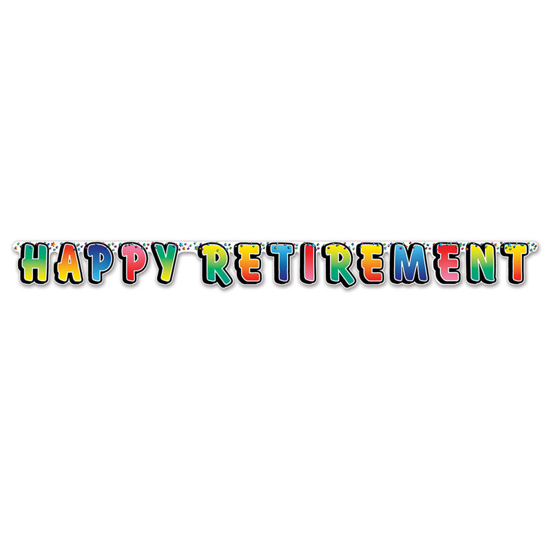 Banderole Happy Retirement
