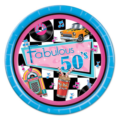 Assiette à papier-desserte 50" fabuleuse