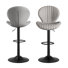 Tabourets de bar pivotants à hauteur réglable, tabourets de comptoir revêtus de similicuir