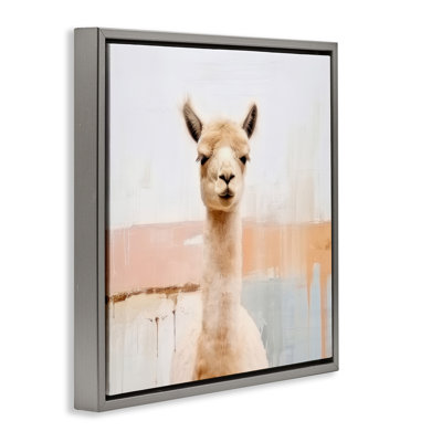 Portrait de lama rustique