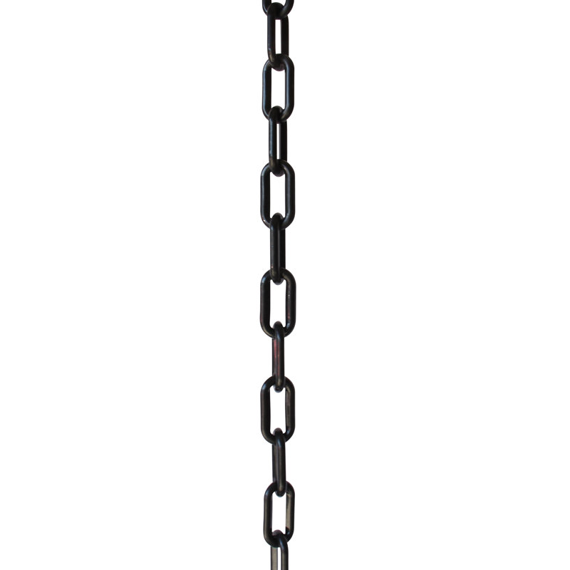 Chaîne de barrière ou casse-chaîne (10 pieds), H 120 po x l 0,79 po x P 0,24 po, Noir