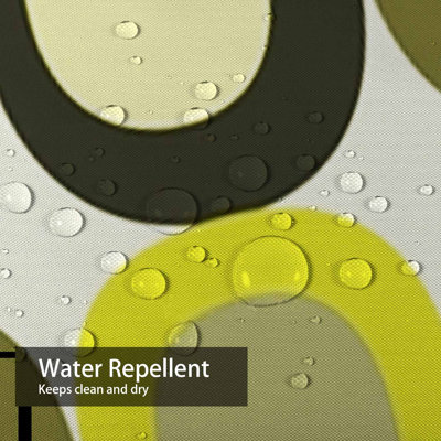 Rideau de douche imperméable rétro Mid Century