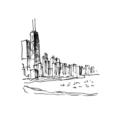 «Chicago Skyline» par Ella Russo sur
