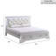 Lit capitonné | Tiroirs de rangement sous le lit, cadre rembourré de luxe pour la commodité et le style de la chambre à coucher