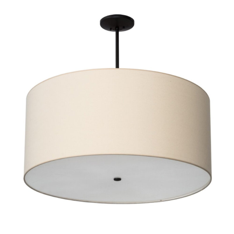 Lustre tambour 6 lumières Cilindro, H 34 po x l 36 po x P 36 po