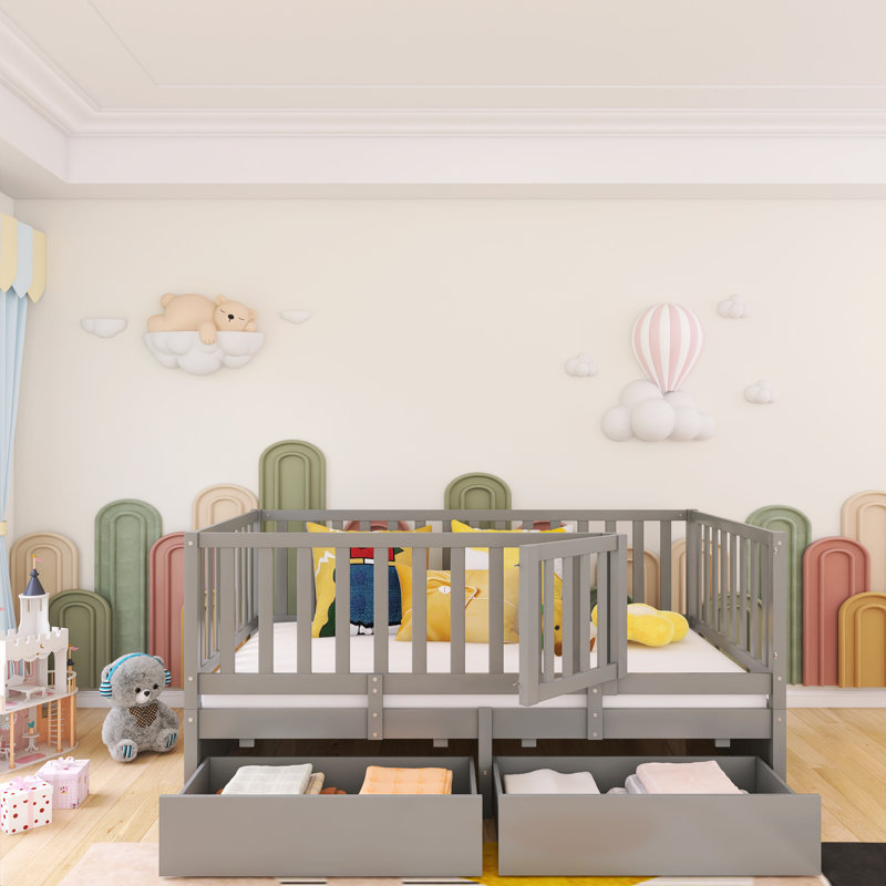 Lit de jour Imarnie, Gris, Lit simple