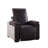 Misezon Power Motion Recliner, Dark Top Grain Brown Leather & Aluminum