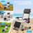 Zero Gravity Chair, Padded Lounge Recliner, Folding Adjustable Camping Chair, Patio Beach Backyard