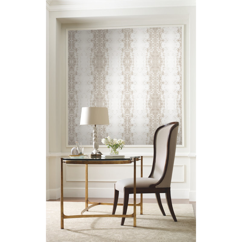 Abstract Peel & Stick Wallpaper Roll, Beige