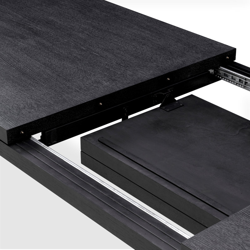 Atelier Dining Table, 31.5" H x 122.05" L x 39.37" W, Charcoal Gray Oak