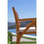 Chaise de patio avec coussin Edvards Eucalyptus