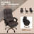 High Back Vibration Massage Office Chair Hight Adjustable Computer Desk Chair, Reclining Office Chair-1663177610