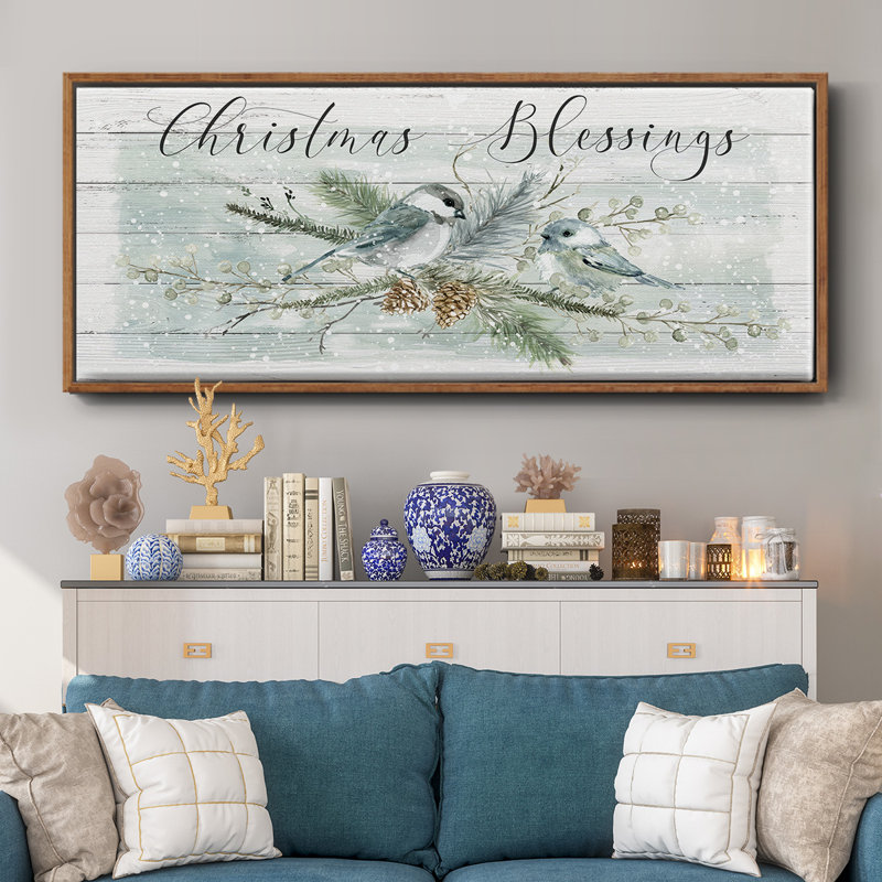 Christmas Blessings- Framed Canvas