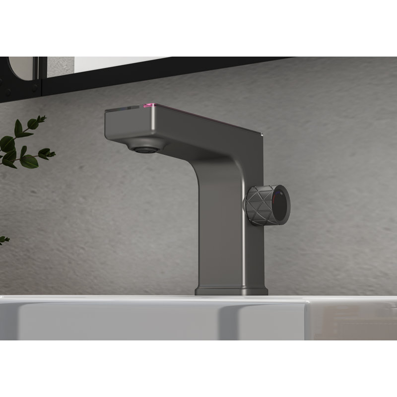 Robinet de lavabo de salle de bain, Gris mat