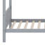 Lit simple avec toit, lit en bois massif avec tête et pied de lit-3138886
