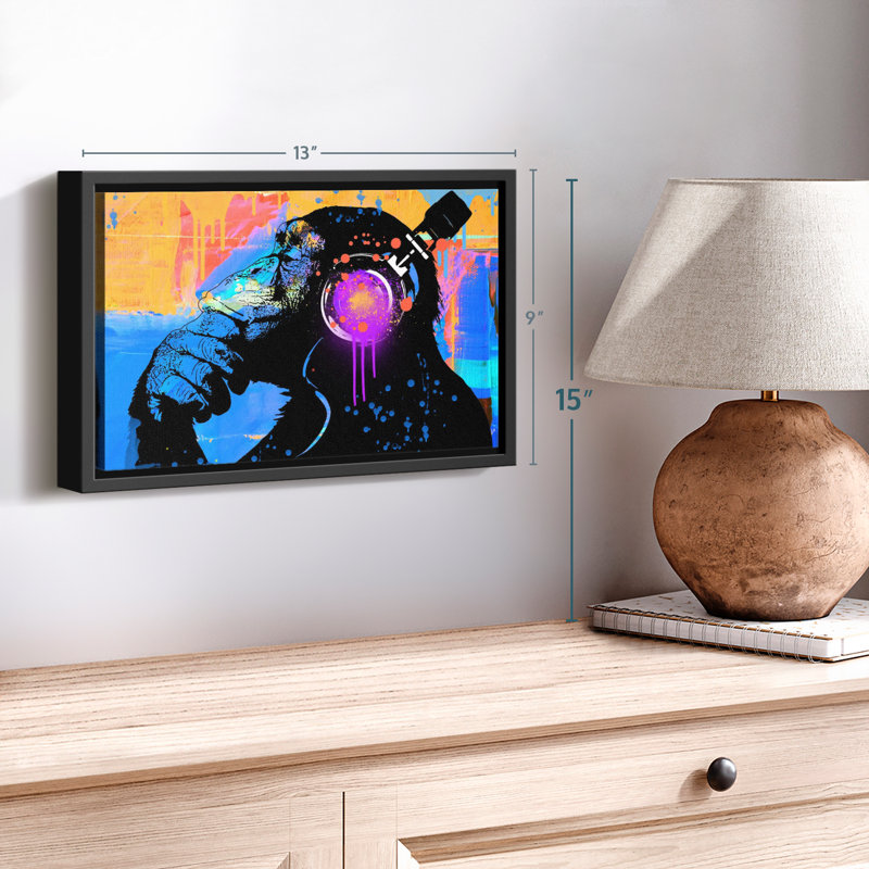 Le penseur, reproduction sur toile, H 9 po x l 13 po
