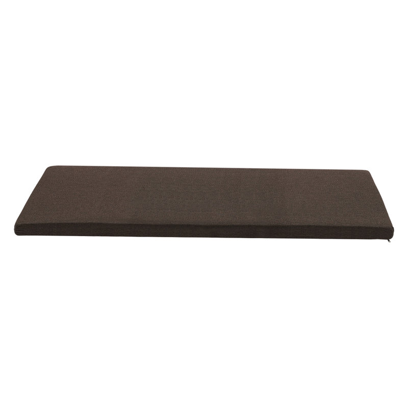 Outdoor Bench Seat Cushion, Dark Brown, 48" x 18"