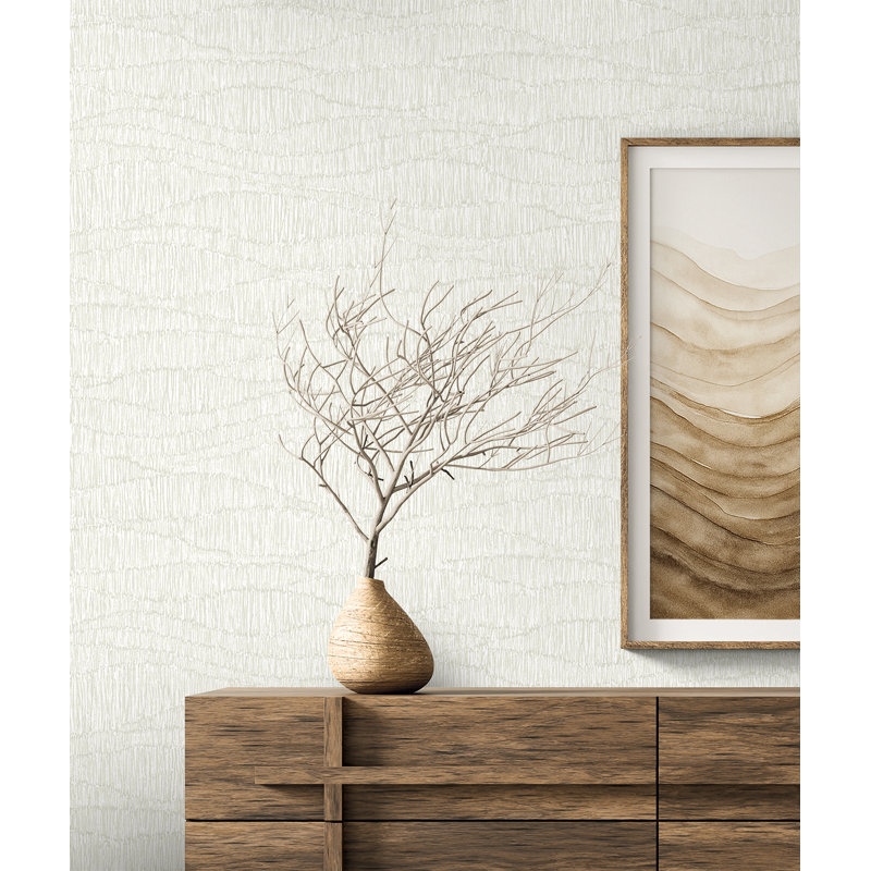  Papier peint non tissé Designs Chaliana Tatiana Waves, Craie