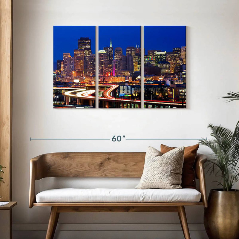 Rorry San Francisco Night Lights, 28" H x 45" W
