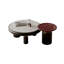 Ensemble de tables basses rondes en marbre