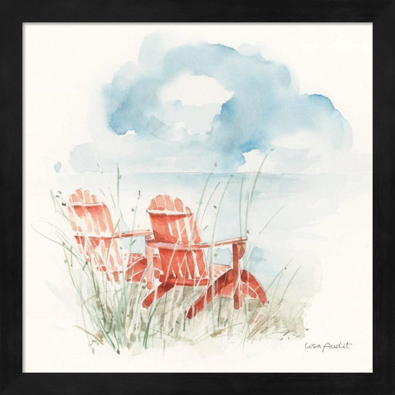 «Seaside Journey B» par Lisa Audit, art encadré (ensemble de 2)