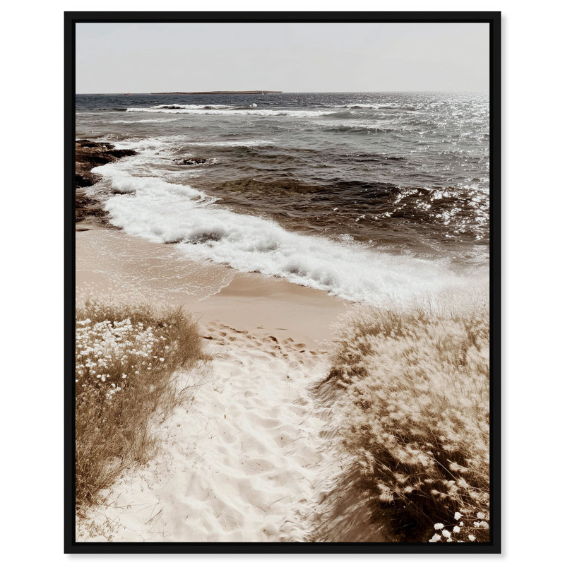 Beach Access Print by Oliver Gal, 21" H x 17" W, Black Floater Frame