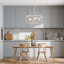 Lustre rectangulaire à 4 lumières Selvi