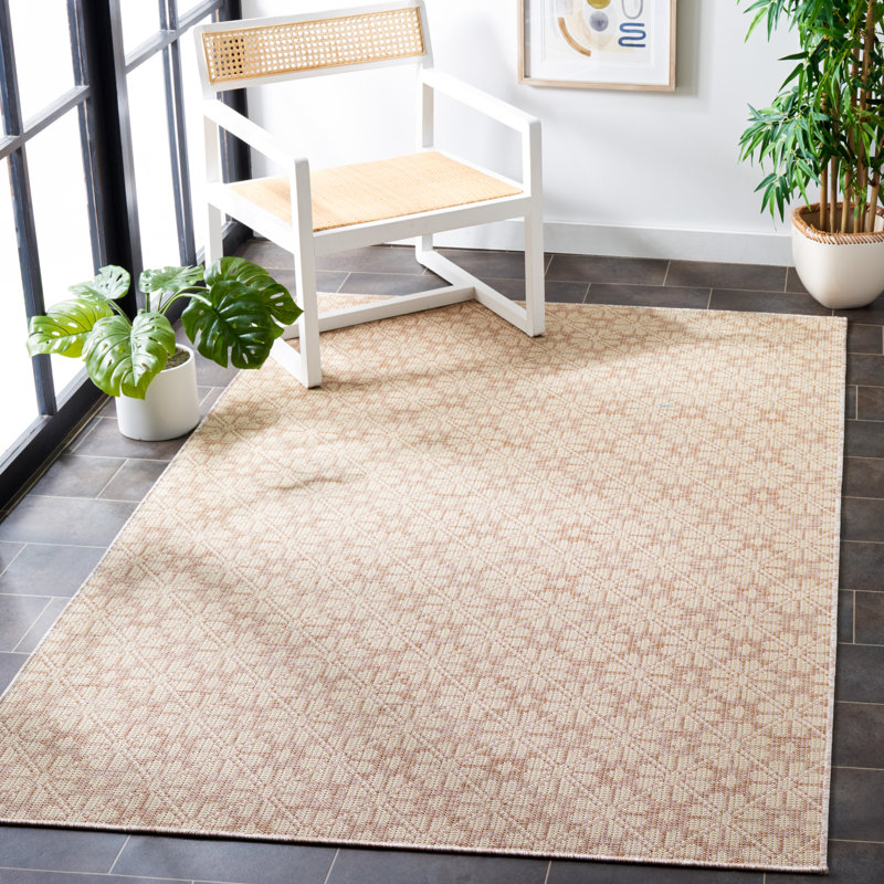 Msr400 Performance Geometric Indoor/Outdoor Area Rug, Rectangle 6'5" x 9'6"