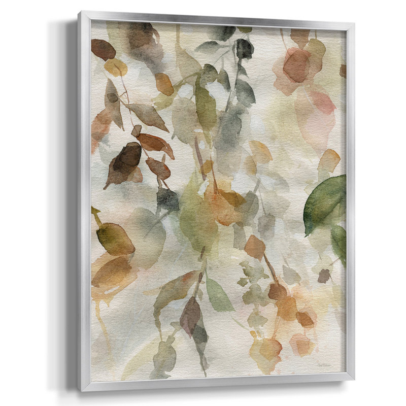 " Neutral Spring II ", No Mat, Silver Framed Canvas