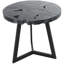 Table d'appoint géométrique en bois de teck Cole et Grey