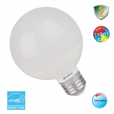 6 Watt (40 Watt Equivalent), G25 LED, Dimmable Light Bulb, E26/Medium (Standard) Base